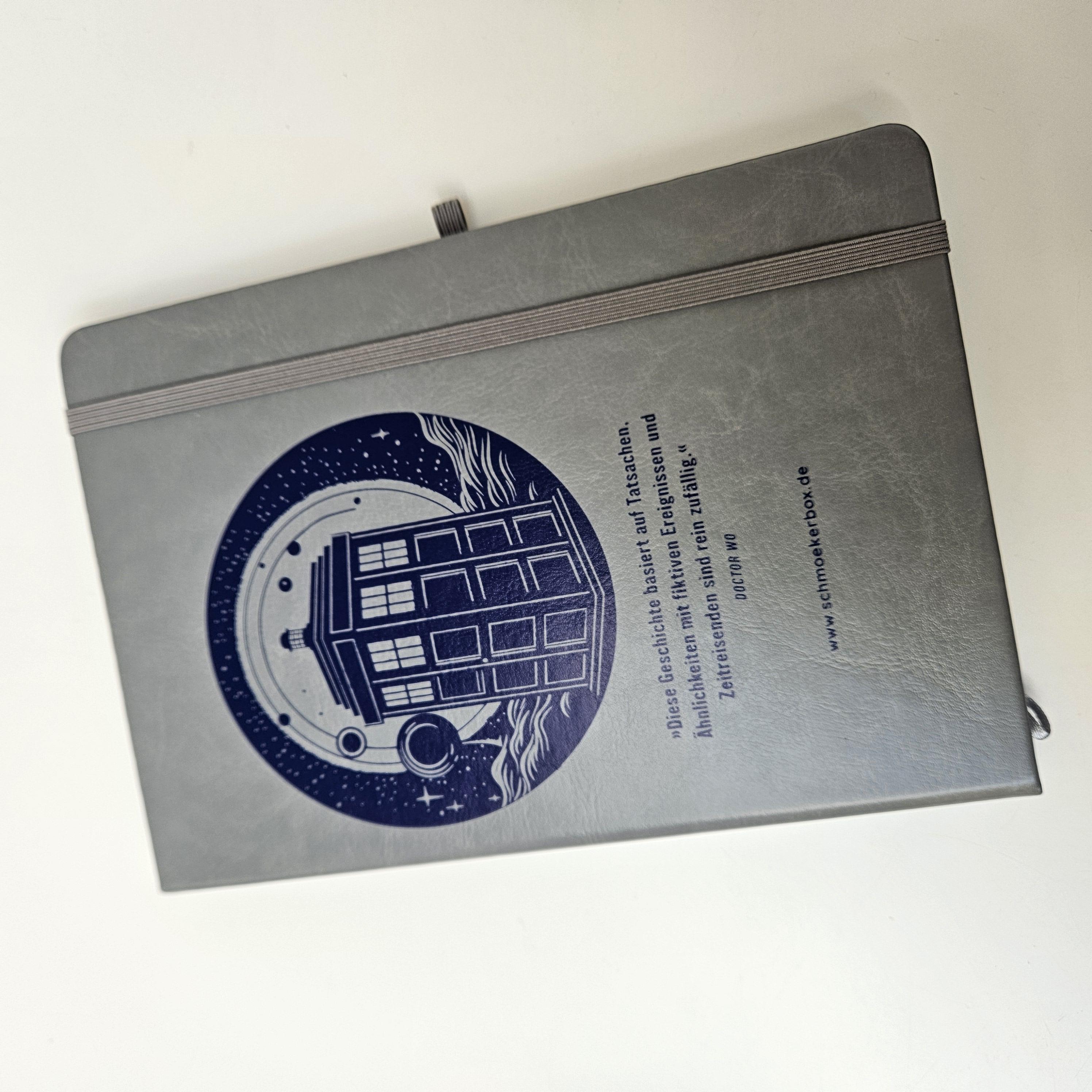 Lesezucker veganes Notizbuch Tardis